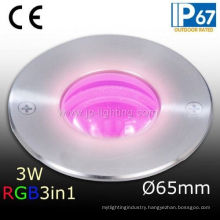 3W RGB3in1 LED Inground Underground Light (JP820216)